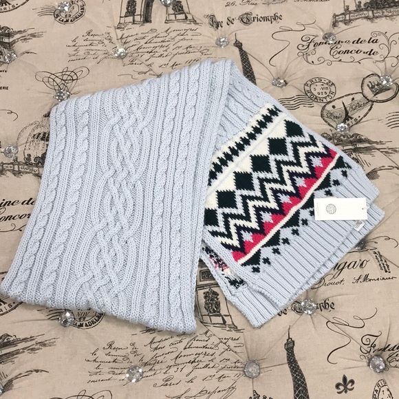 🎁TORY BURCH Performance Merino Fair Isle Scarf - Picture 4 of 9